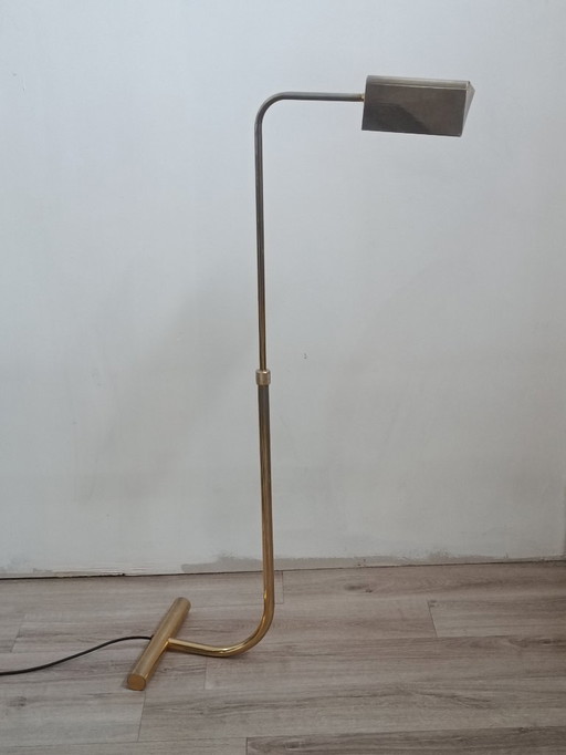 Brass floor reading lamp by Roger Nathan 1970s