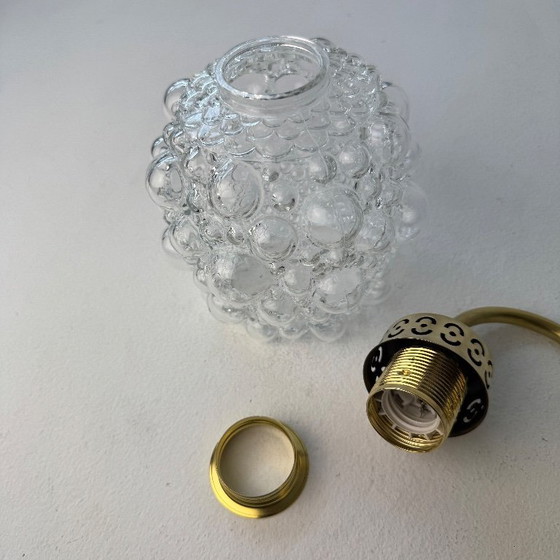 Image 1 of LOT 3 ANCIENNE APPLIQUES EN VERRE BULLE  vintage