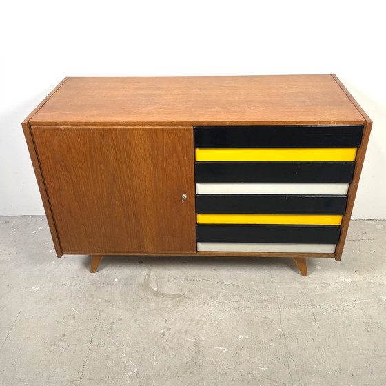 Image 1 of Sideboard U458 von Jiří Jiroutek mit farbigen Schubladen