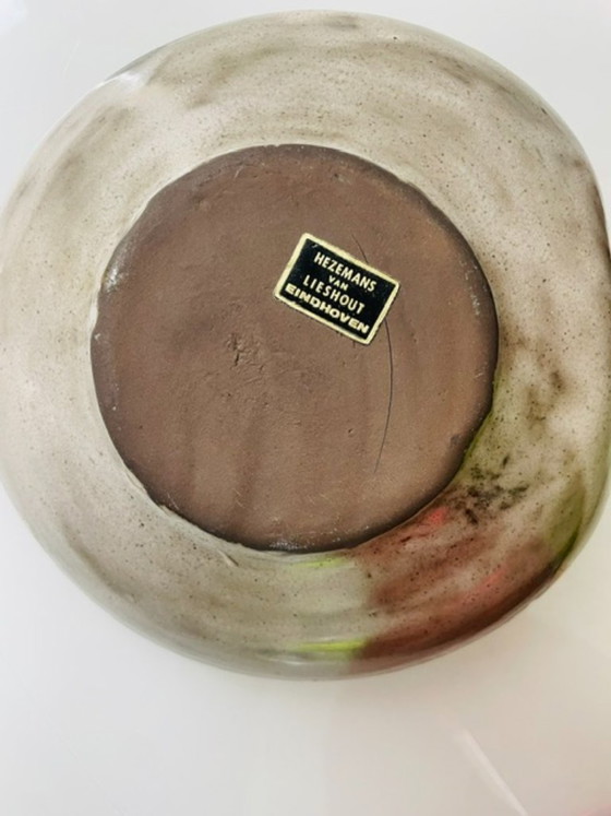 Image 1 of Vintage retro blaker met rood lava glazuur