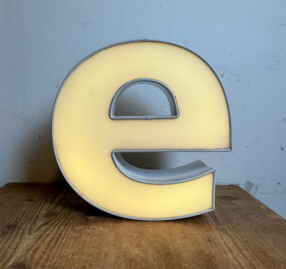 Image 1 of Vintage Illuminated Letter E , 1980s