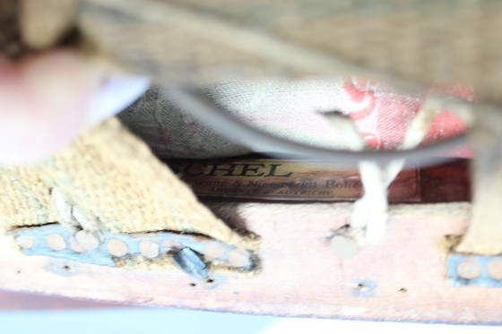 Image 1 of Beukenhouten bank en stoel