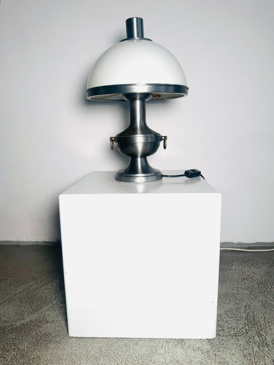 Image 1 of Lámpara de mesa metálica con forma de seta de Dijkstra Lampen, Países Bajos, década de 1960