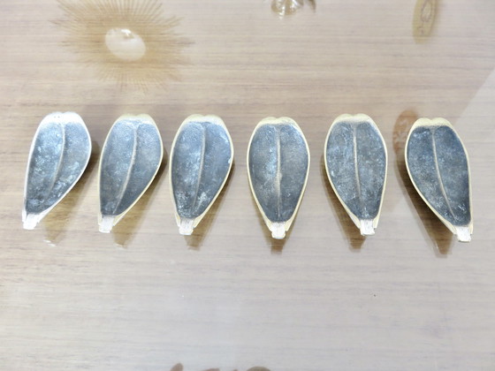 Image 1 of Posacenere "Fiore" in ottone, portacandele, anni '60-'70