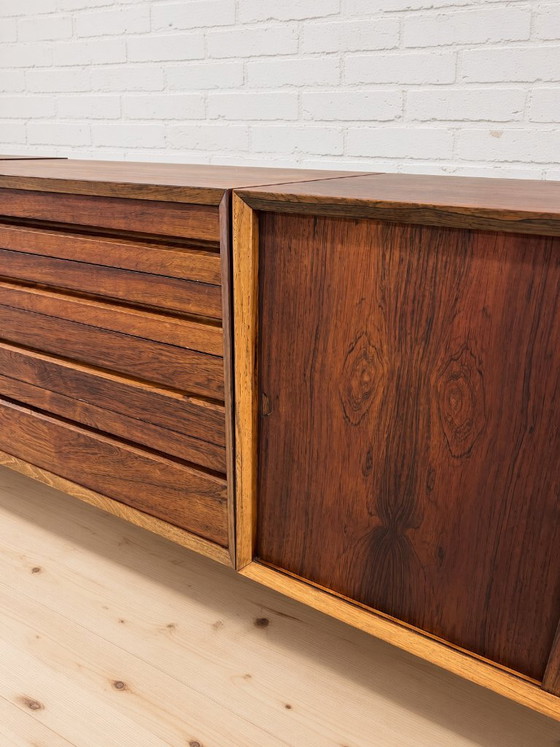 Poul Cadovius Floating Wall Mounted Rosewood Sideboard by CADO, 1960s. (photo 10 of 13)