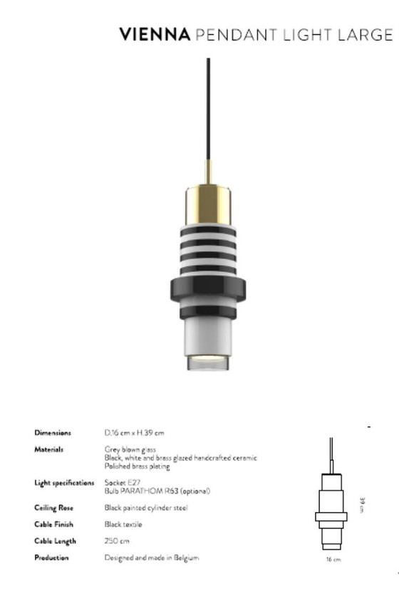Image 1 of Handgemaakte keramische lamp van Casalto Vienna – Unieke designverlichting