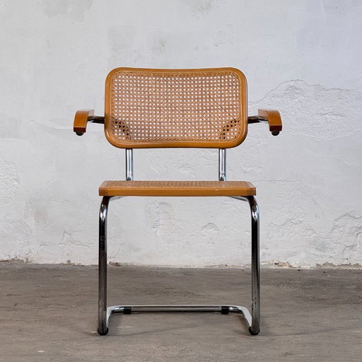 Marcel Breuer fauteuil in "Cesca"-stijl, 1980