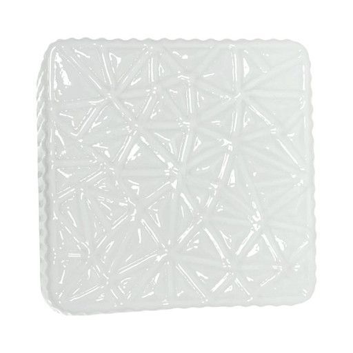Elmed Zabrze Type 606 ceiling light, 1970s, geometric glass, PRL era, vintage wall lamp. – plafondlampen (photo 2 of 7)