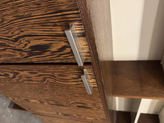 Image 1 of Vintage Pastoe modulair wengehouten wandmeubel 