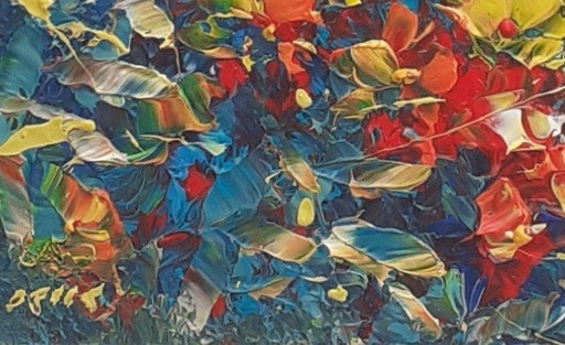 Schilderij - Janusz Kik - Fleurs 102