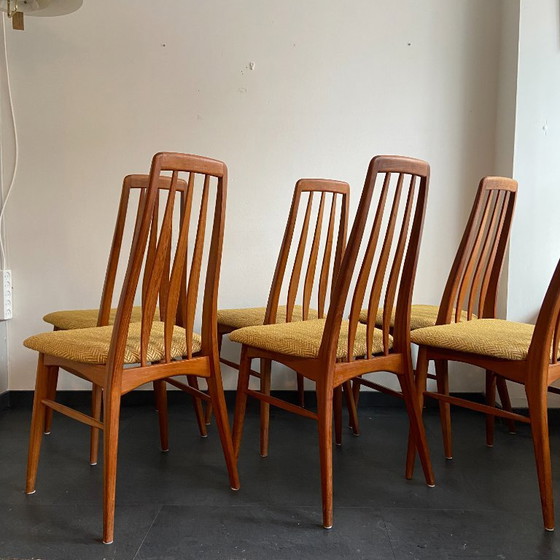Image 1 of Ensemble de 6 chaises à repas vintage par Niels Kofoed