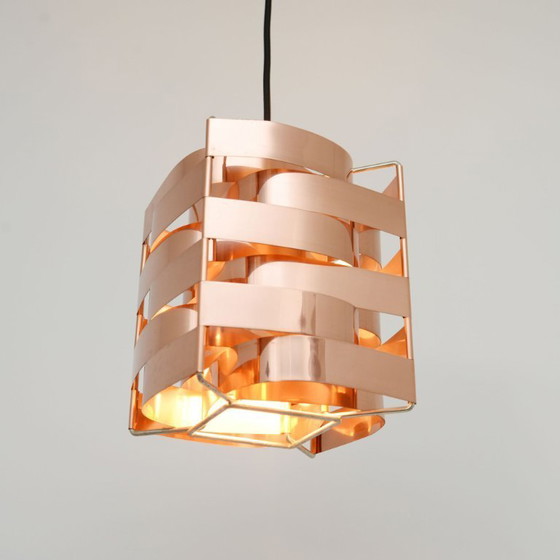 Image 1 of Copper Mars lamp, designed by Max Sauze, France 1970s