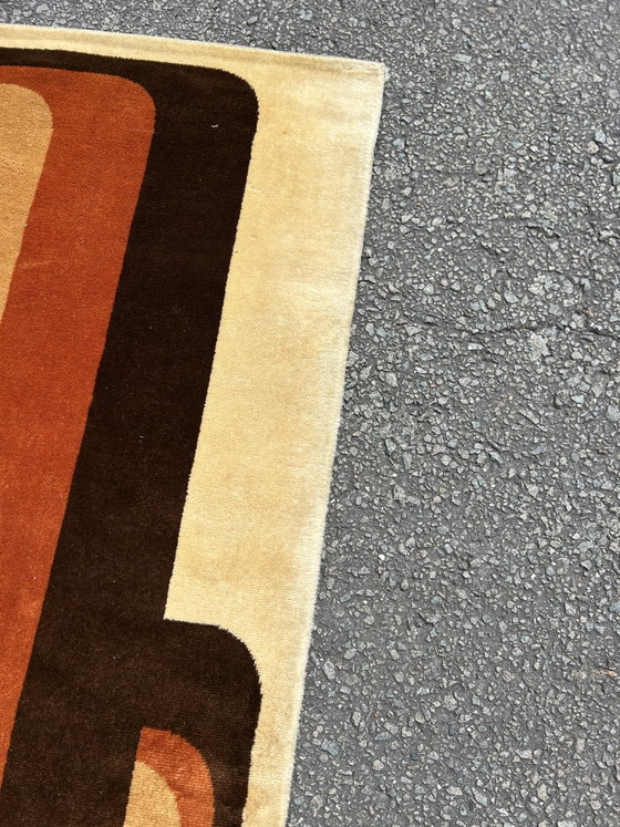 Image 1 of Vintage space age XL low-pile rug