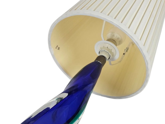 Image 1 of Christalleries de Val St Lambert - Belgio - cristallo - trasparente - blu cobalto - anni '70