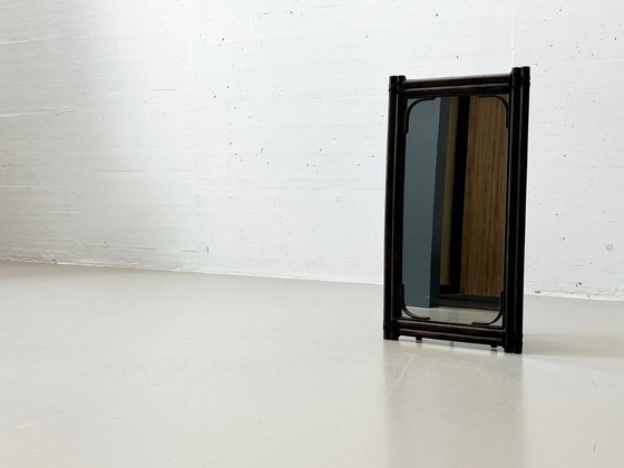 Image 1 of Mid - Century mirror made of bamboo, Italy 1950s