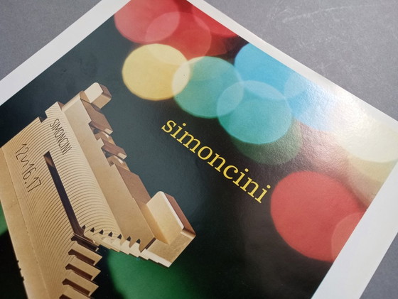 Image 1 of Francesco Simoncini industriell 'Selene' original lithographische Werbung 1960er Jahre
