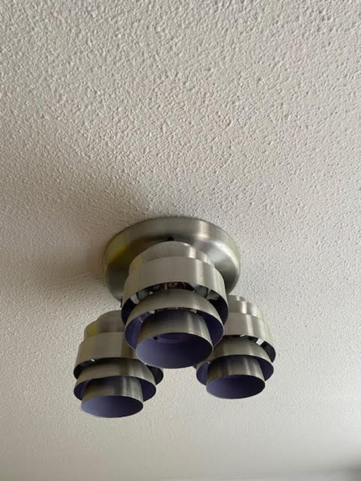 Vintage chrome plafondlamp