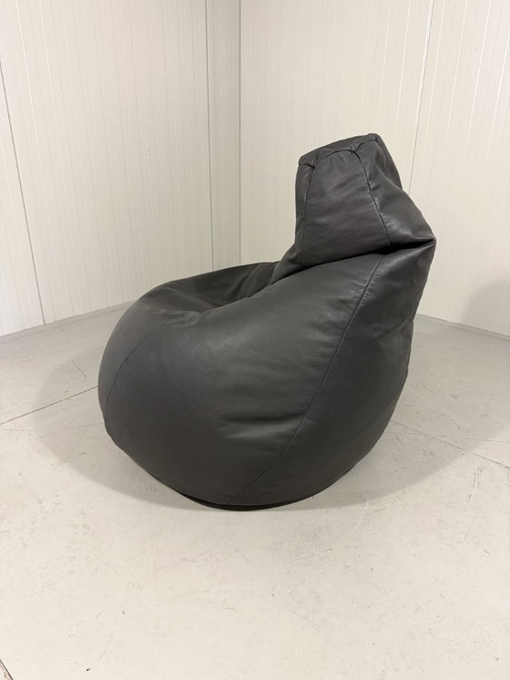 Image 1 of Pouf en cuir Zanotta Sacco grand modèle, années 1980
