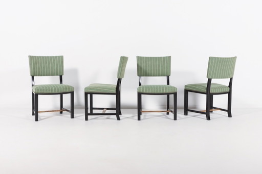 Set of 4 chairs from Otto Schulz, 1940’s Sweden