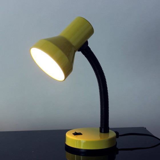 Image 1 of Yellow Rendi "Baby 2" Adjustable Desk Lamp, Czechoslovakia 1990s