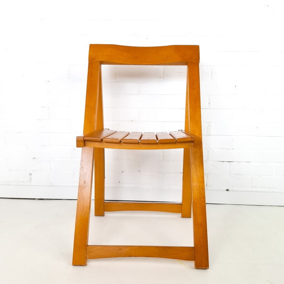 Vintage houten klapstoel Triëst Aldo Jacober jaren 70 – Klapstoelen, Wood (photo 2 of 7)