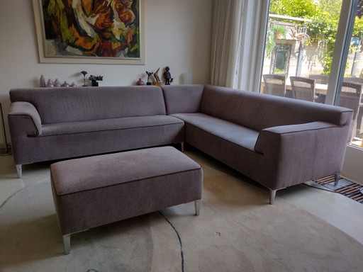 Zu verkaufen: Ecksofa Pode Insert (Leolux) und passender Hocker