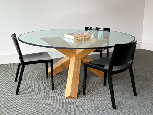 Table de la Casina La Rotonda – Cassina, eettafels, Glass, Wood
