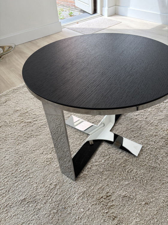 Maxalto Eileen Bijzettafel B&B Italia 60 cm – Chrome, Wood (photo 3 of 11)