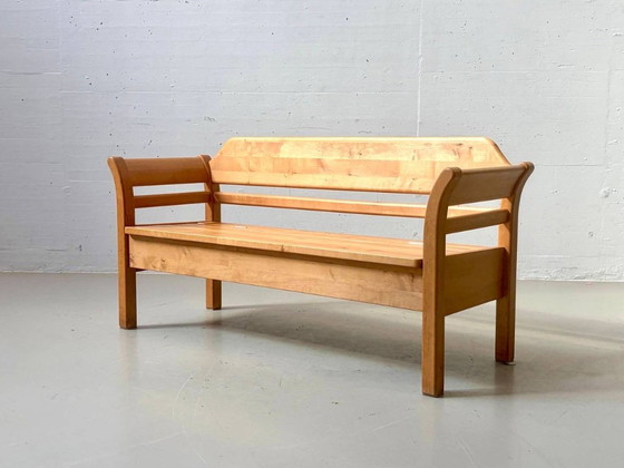 Banc en bois d'aulne, design vintage danois, fabrication artisanale, années 1980 – Wood (photo 9 of 14)