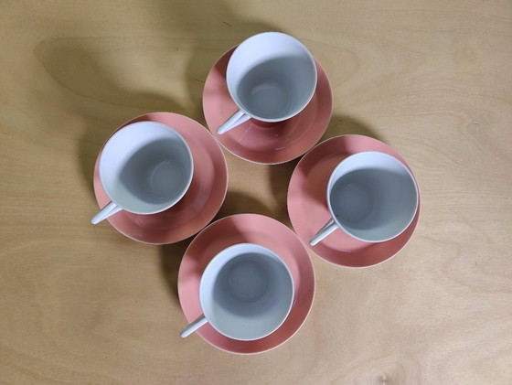 Image 1 of Juego de 4 tazas y platillos Winterling Bavaria de la década de 1980