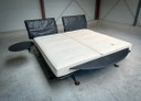 B&B Italia - Paolo Piva Letto matrimoniale king-size in ottone e acciaio "ADIA", anni '80