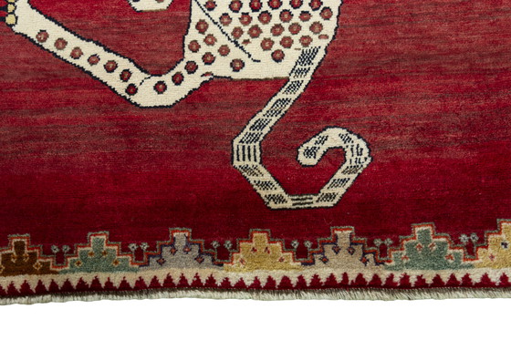 Image 1 of Handgeknüpfter Gabbeh Nomaden Teppich - Tiger - 172 X 113 Cm 