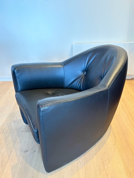 Image 1 of Leolux Carabas armchair black leather