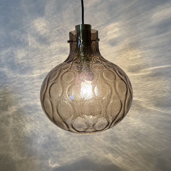 Image 1 of Limburg Glashütte glass hanging lamp , 1970s