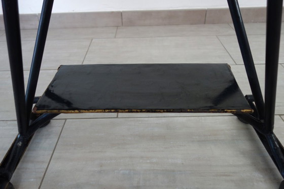 Image 1 of Vintage metal and ceramic side table from the 1950s/60s