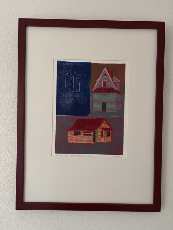 Image 1 of Gravure sur bois représentant Henriette, dansant avec des paysannes. Titre : 24 octobre