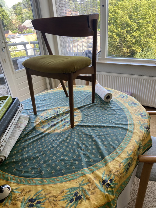 1953 Helge Sibast Modell 7 eetkamerstoelen