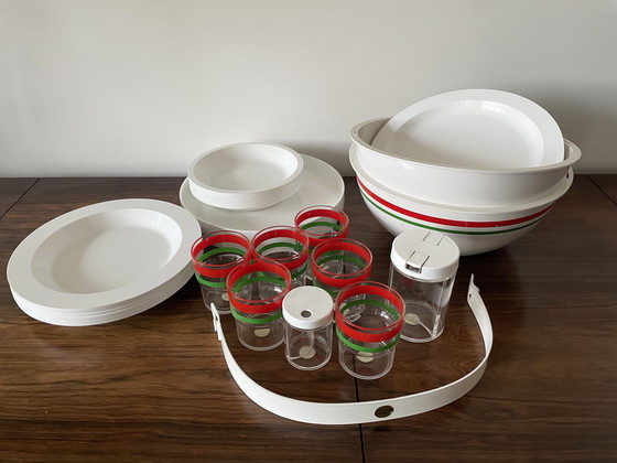Image 1 of PicBoll Italian Picnic Set di Guzzini, design iconico vintage anni &#39;70