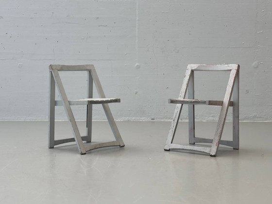 Image 1 of Deux chaises pliantes pour enfants, modèle Trieste, par Aldo Jacober, Italie, années 1960