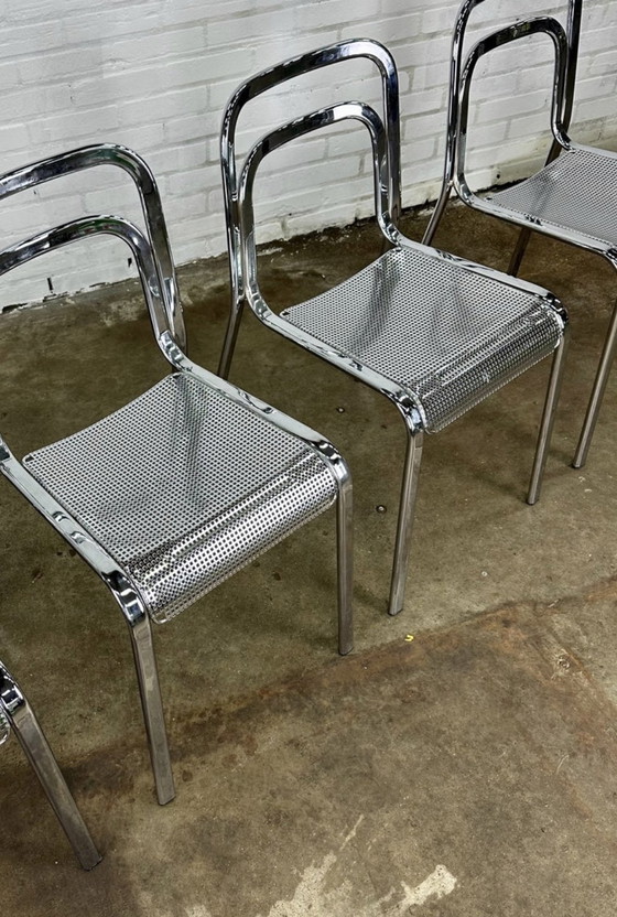 Image 1 of 3x Sedia Arrben - completamente cromata, anni '70, ottime condizioni