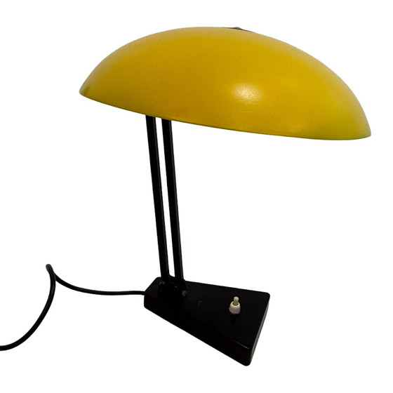 Image 1 of Hala Zeist - Lampada da scrivania modello 145 - Base nera e paralume giallo