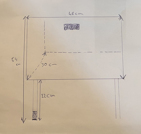Image 1 of Dos mesitas de noche de los años 60/70
