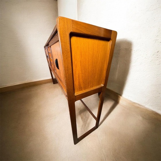 Image 1 of Mid Century Vintage Teak Dining Room Set by Elliotts of Newbury Circa 1960  A very rare and exceptionally stylish mid century mo