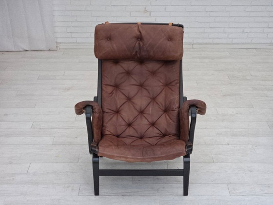 Image 1 of Jaren 70, Zweeds ontwerp van Bruno Mathsson, model "Pernilla", meubelleer.