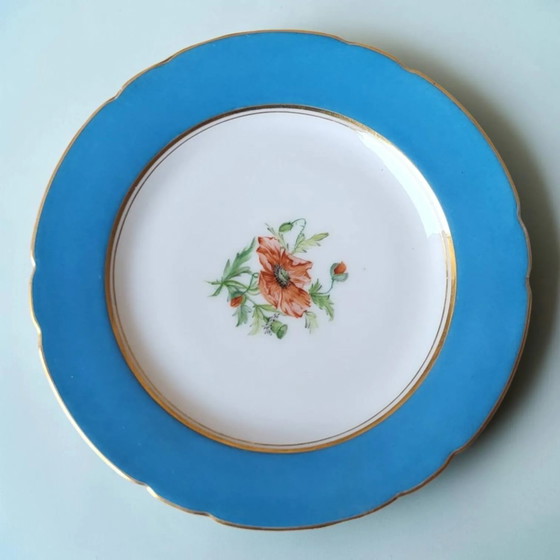 6 dessert plates in porcelain Old Paris 19th century – Crockery, Vintage (photo 23 of 28)