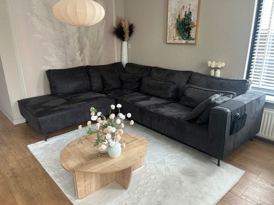 Grijze hoekbank van textiel, Hoekbanken, Modern (foto 2 van 5)