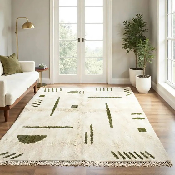 Tapis berbère marocain moderne Atlas – 250cmx150cm – Wool, Cotton, Tribal (photo 7 of 13)