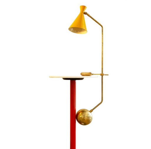 Large Italian design counterweight lamp 1950