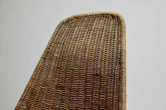 Vintage Basket Chair Gian Franco Legler, 1960s – Dining chairs, Iron, Wicker (photo 12 of 17)