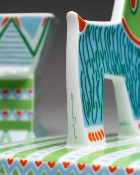 Image 1 of Postmoderne Rosenthal Studio-Line Künstler-Deckelbox Nr. 2 von Laura Fiume, Deutschland